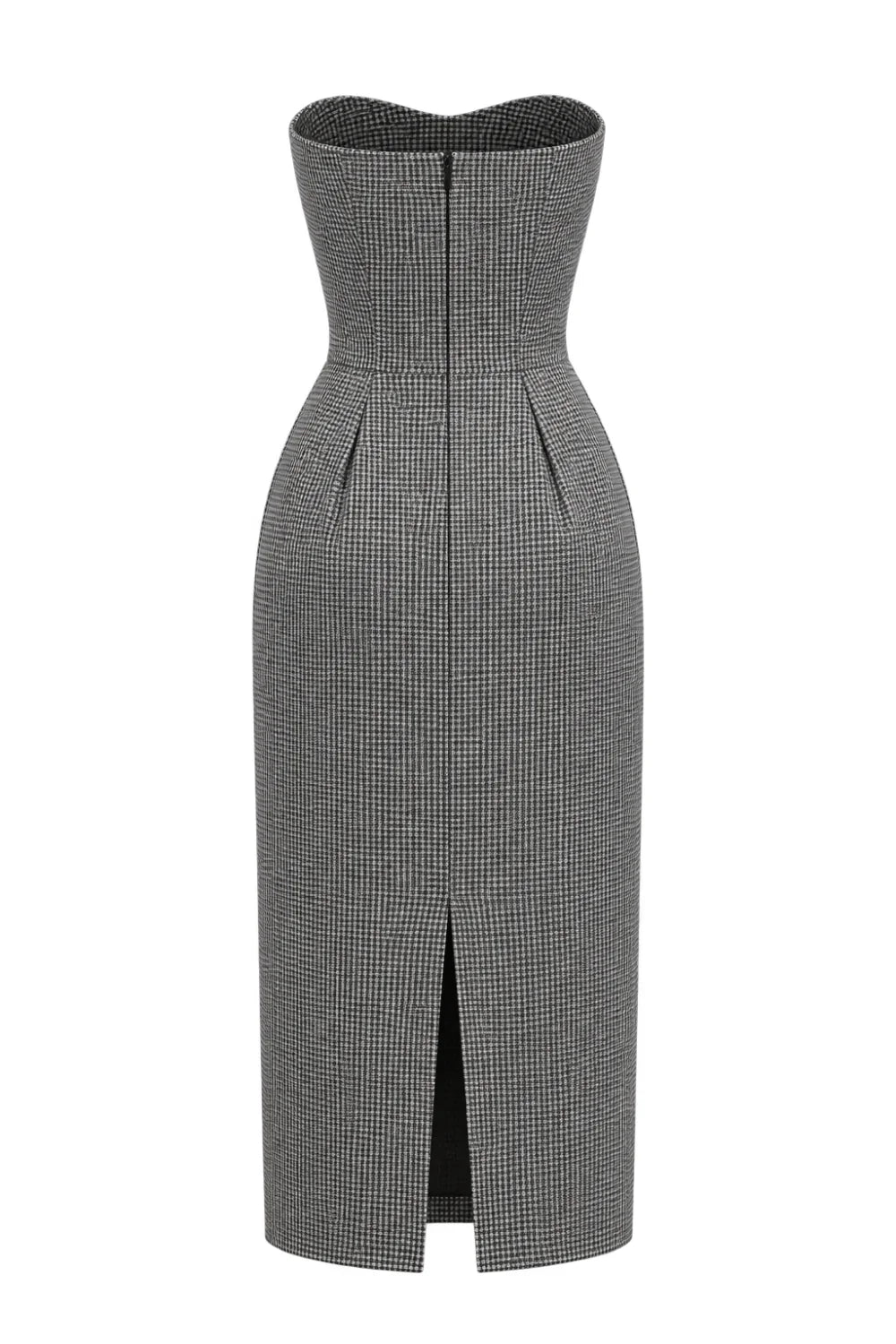 Ambitna plaid wool dress, styled full look. Independent Ukrainian designer at MIXMVSE London.