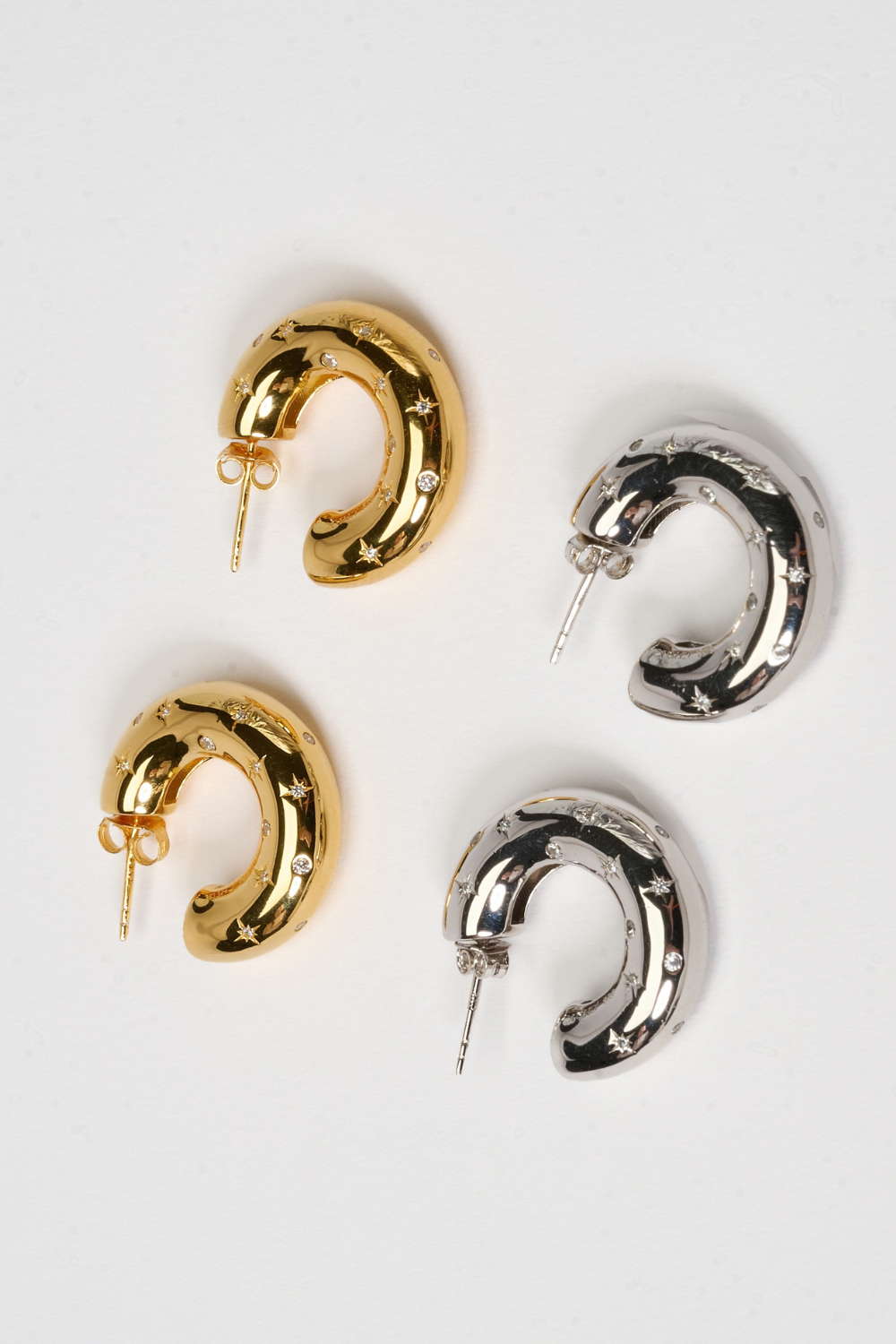 Chuk Raw Desire earrings, styled look. Ukrainian designer jewellery at MIXMVSE London.