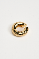 Chuk Raw Desire ear cuff in 18K gold-plated brass with cubic zirconia. Ukrainian designer jewellery at MIXMVSE London.