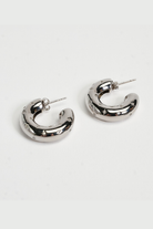 Chuk Raw Desire earrings in rhodium-plated sterling silver with cubic zirconia. Ukrainian designer jewellery at MIXMVSE London.